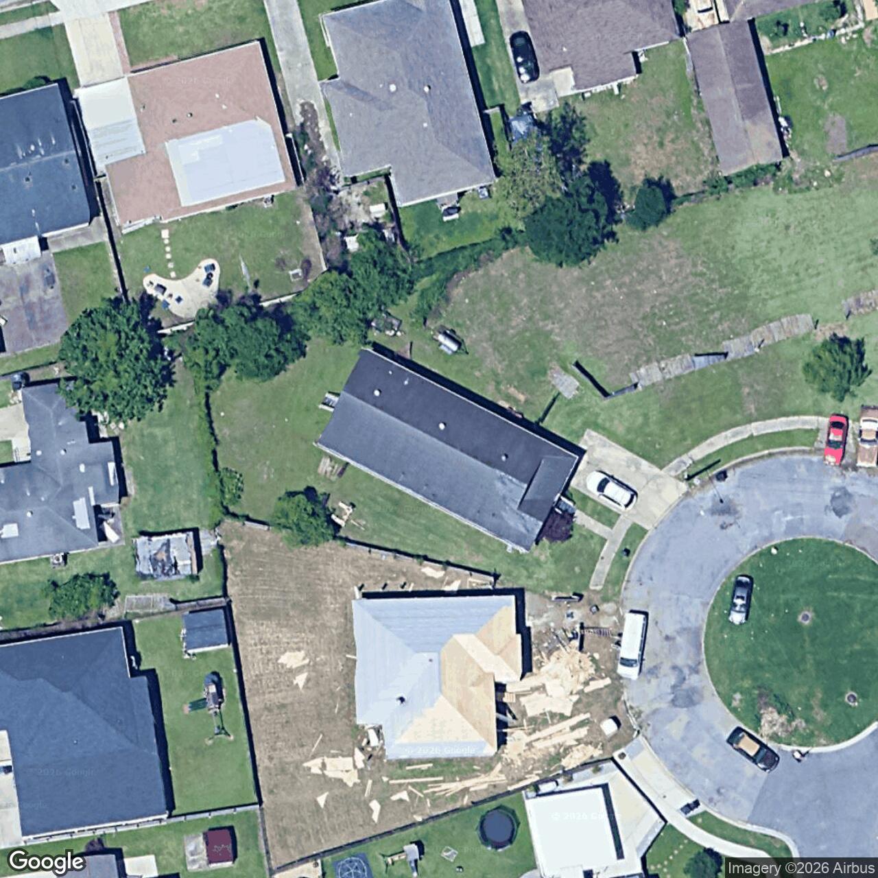 Satellite View for 5136 Cunningham Ct, New Orleans, LA 70126