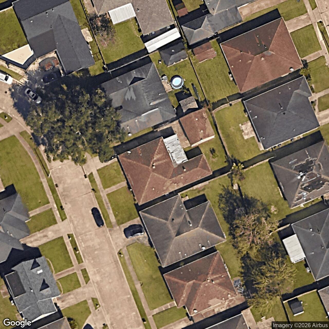 Satellite View for 7809 Edward St, New Orleans, LA 70126