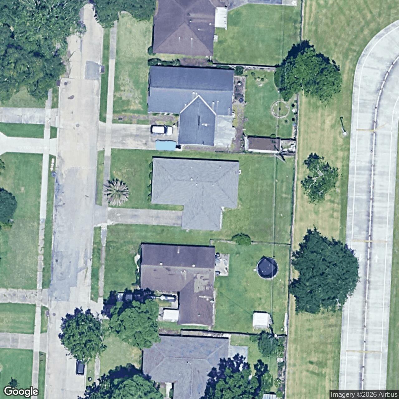 Satellite View for 3418 Plymouth Pl, New Orleans, LA 70131