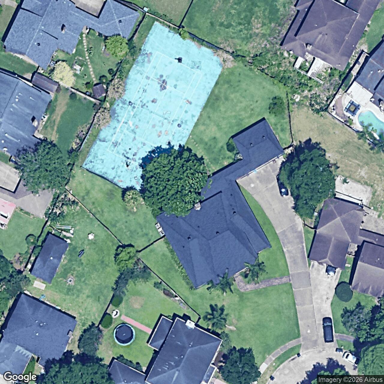 Satellite View for 3830 Red Cypress Dr, New Orleans, LA 70131