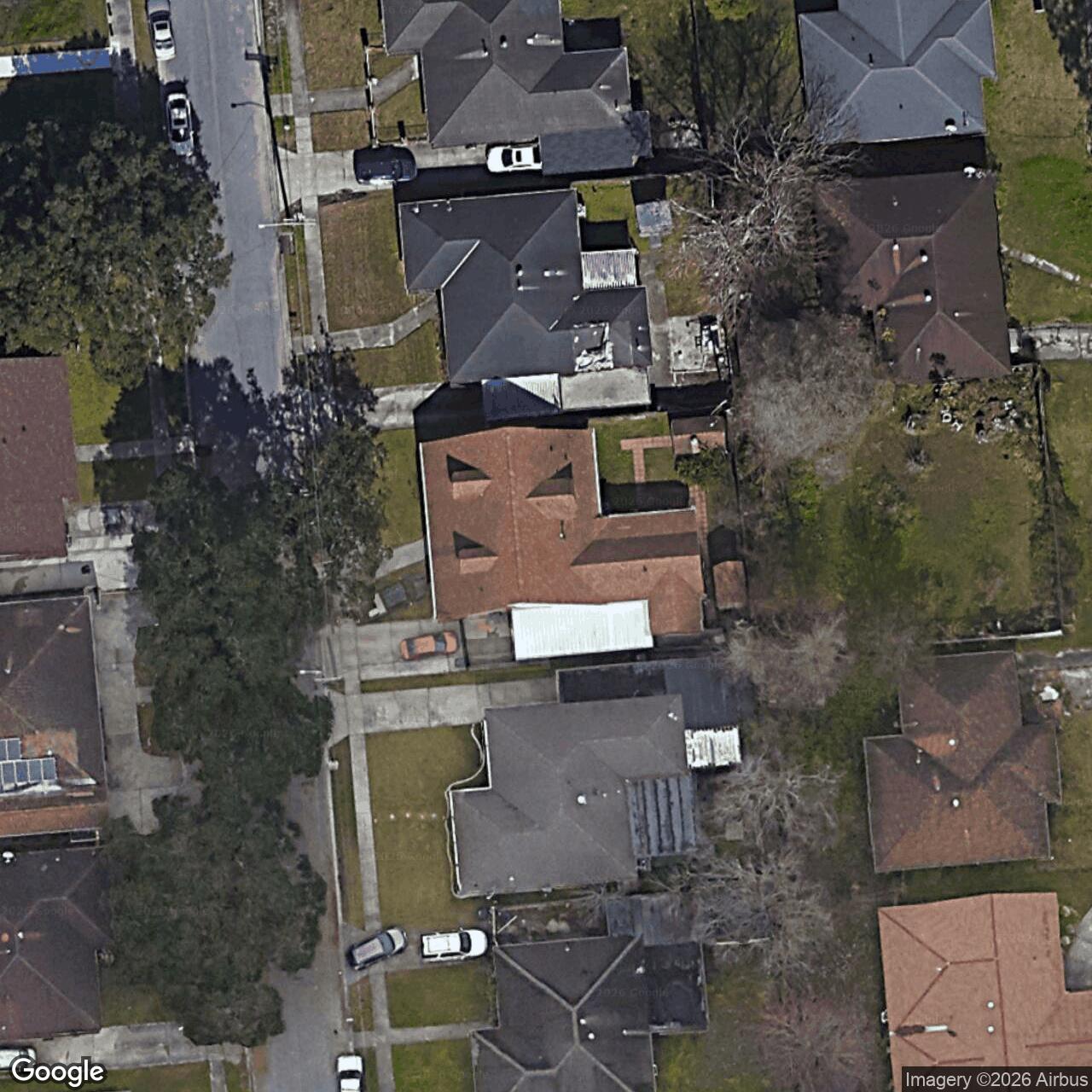 Satellite View for 4843 Camelot Dr, New Orleans, LA 70127