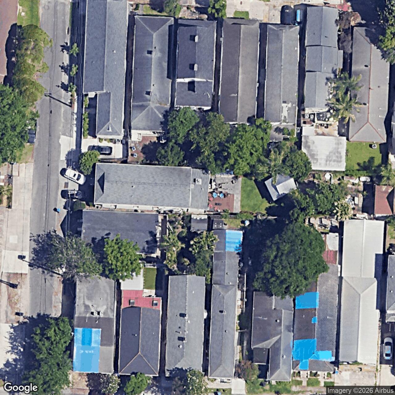 Satellite View for 617 Bellecastle St, New Orleans, LA 70115