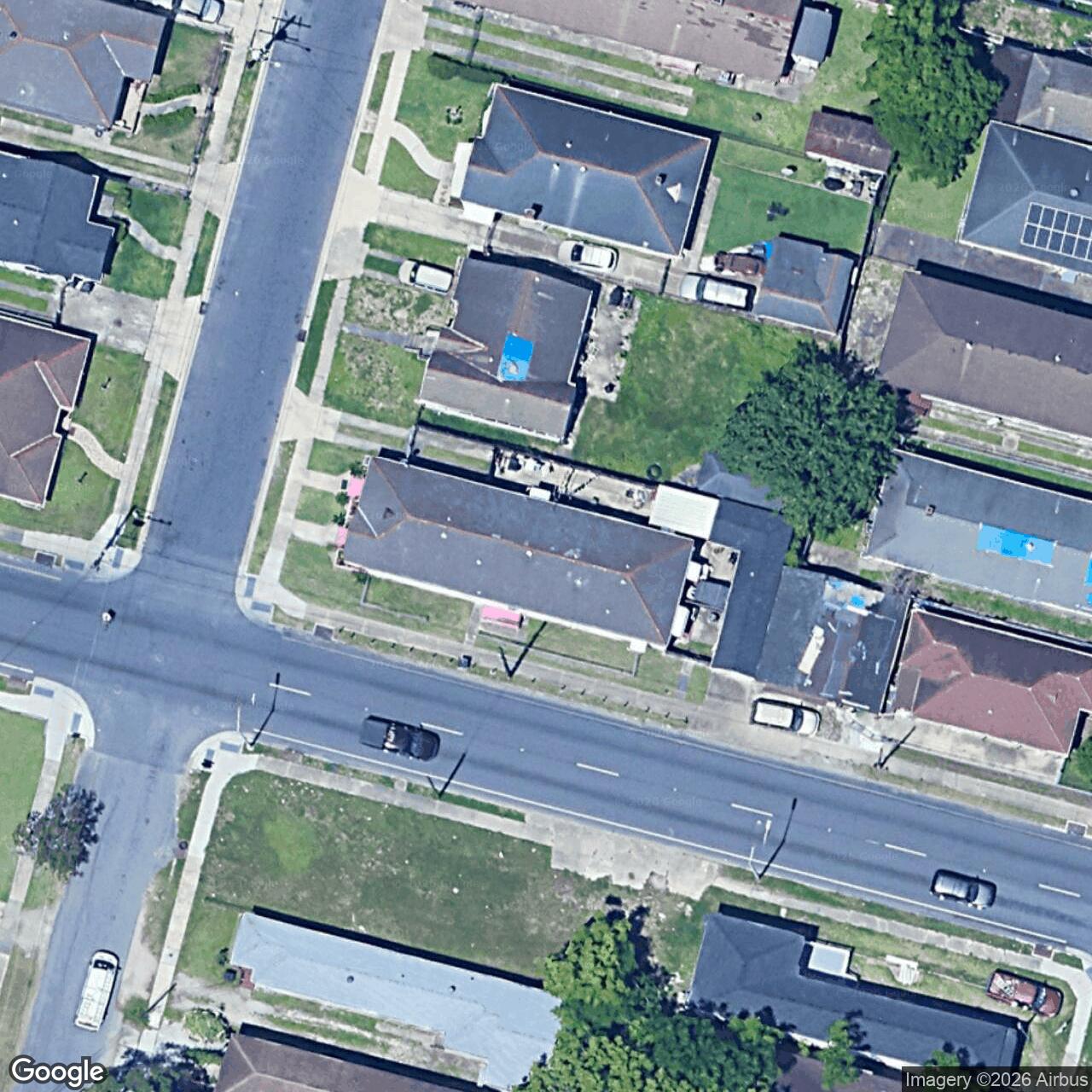 Satellite View for 1503 Gallier St, New Orleans, LA 70117