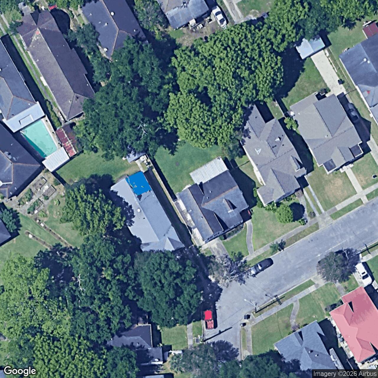 Satellite View for 2209 Montreal St, New Orleans, LA 70122