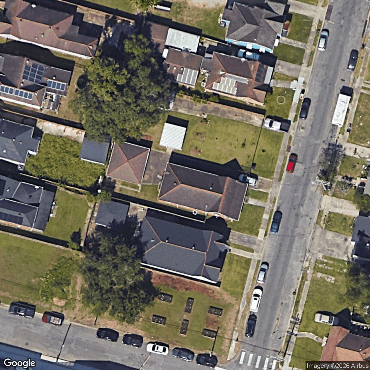 Satellite View for 2214 Alvar St, New Orleans, LA 70117