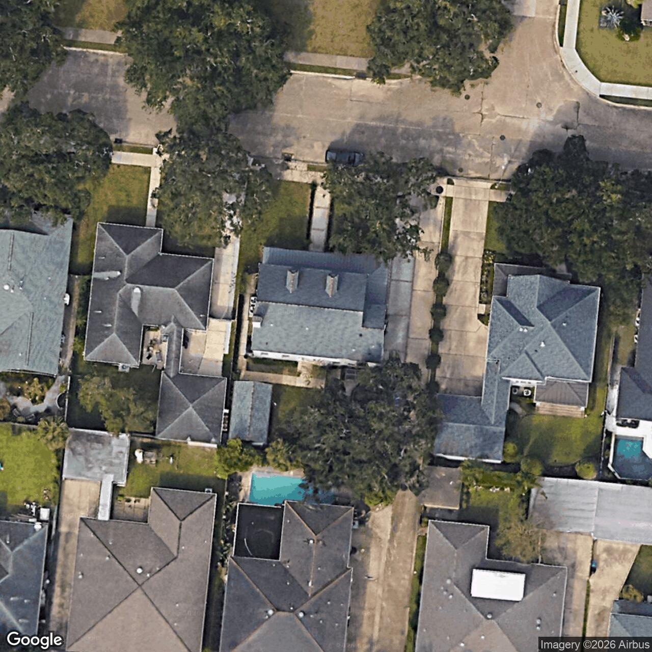 Satellite View for 850 Turquoise St, New Orleans, LA 70124