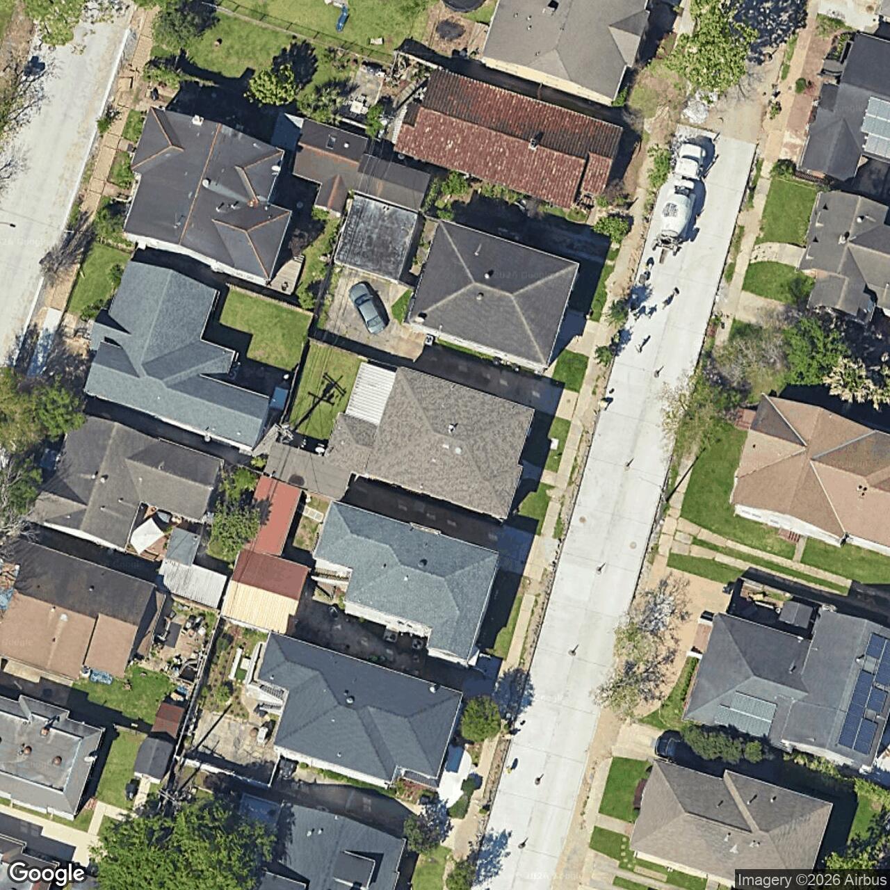 Satellite View for 4220 Vincennes Pl, New Orleans, LA 70125