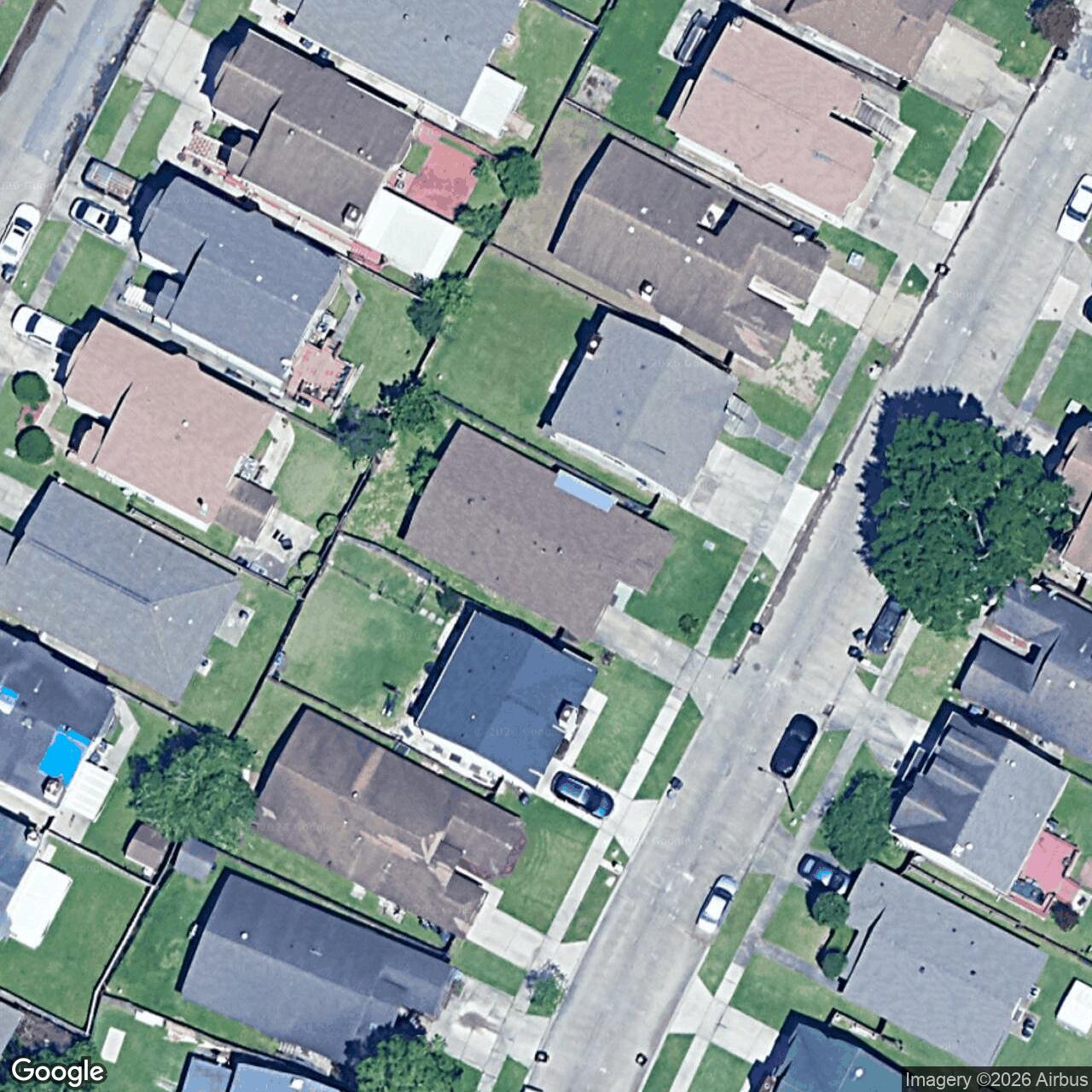 Satellite View for 3707 Timber Bluff Ln, New Orleans, LA 70131