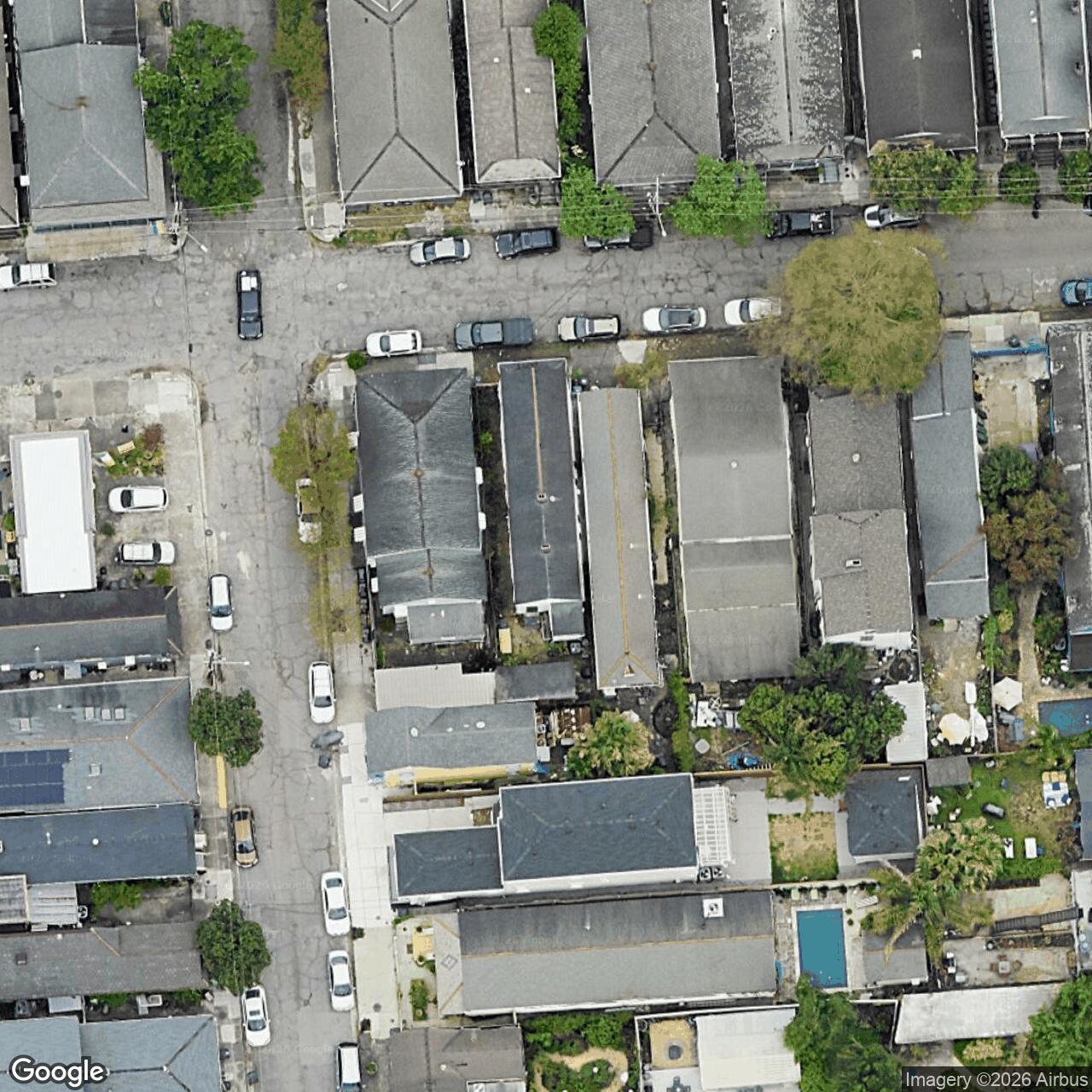 Satellite View for 2504 Burgundy St, New Orleans, LA 70117