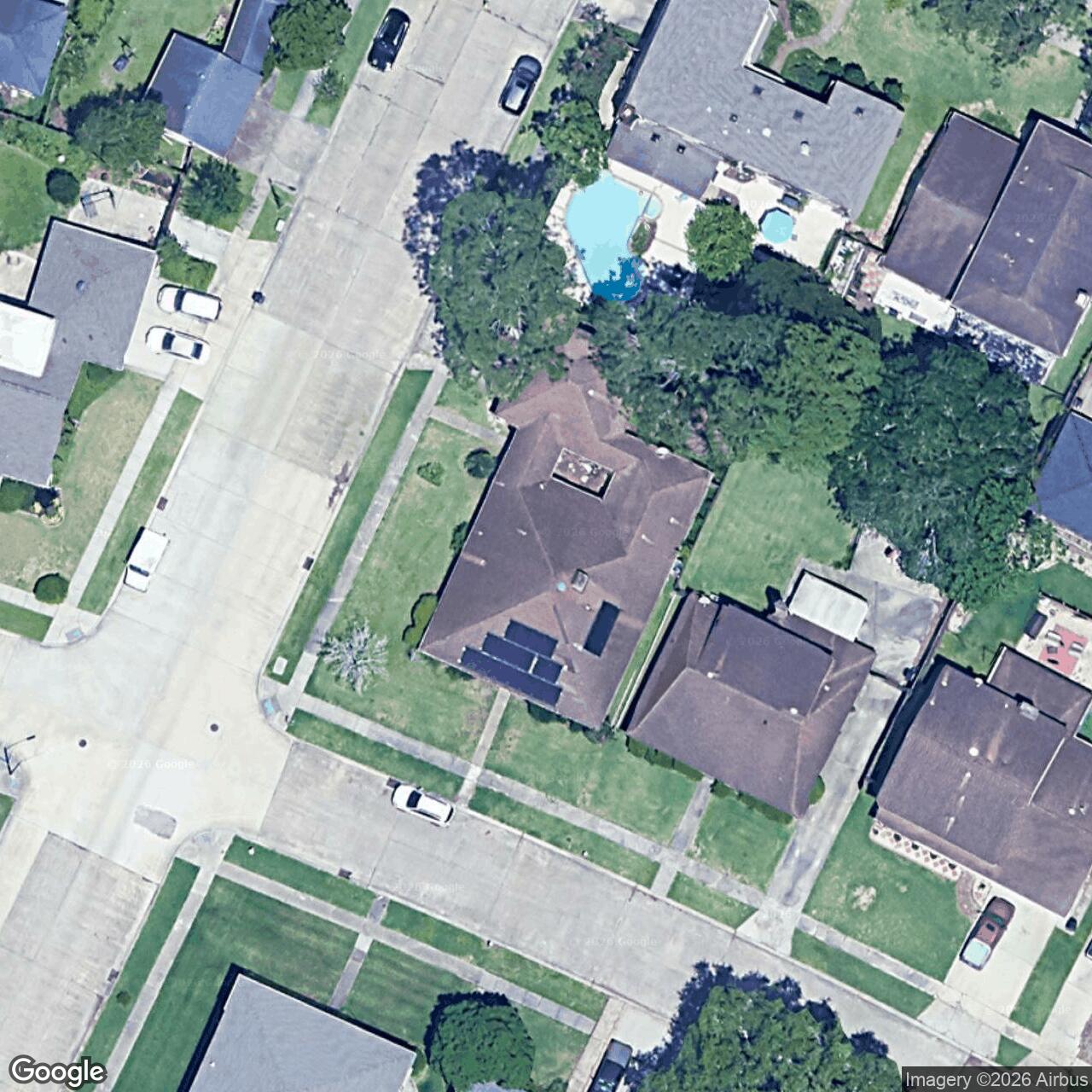 Satellite View for 3800 Mimosa Dr, New Orleans, LA 70131