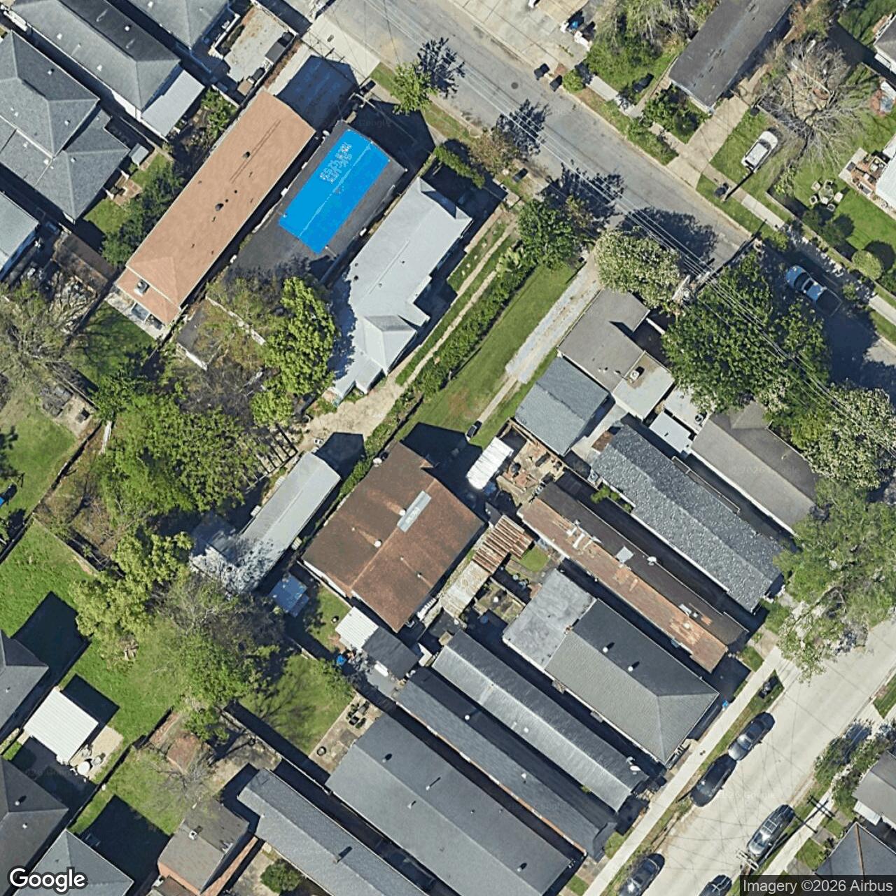 Satellite View for 3818 Baudin St, New Orleans, LA 70119