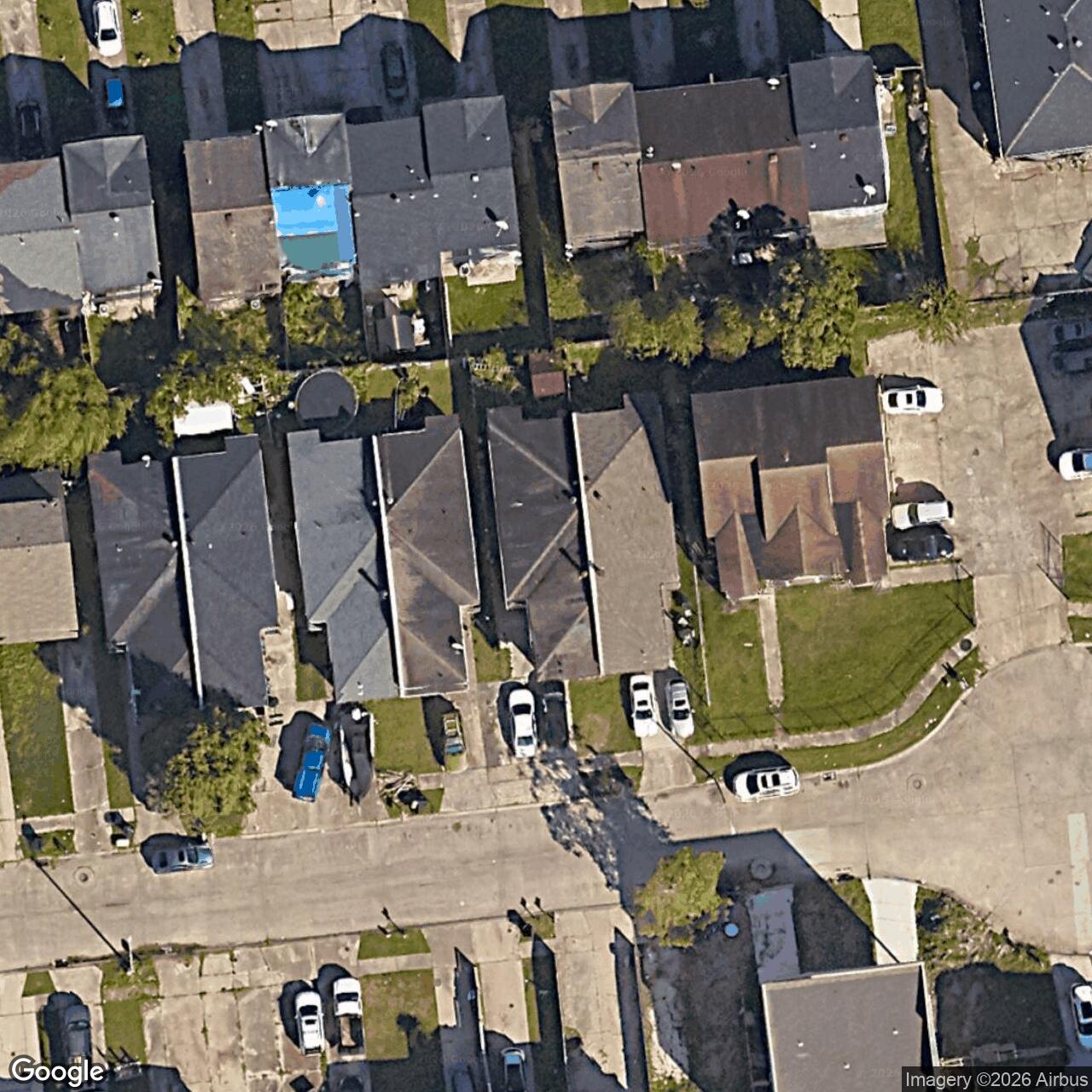 Satellite View for 6641 Coveview Ct, New Orleans, LA 70126