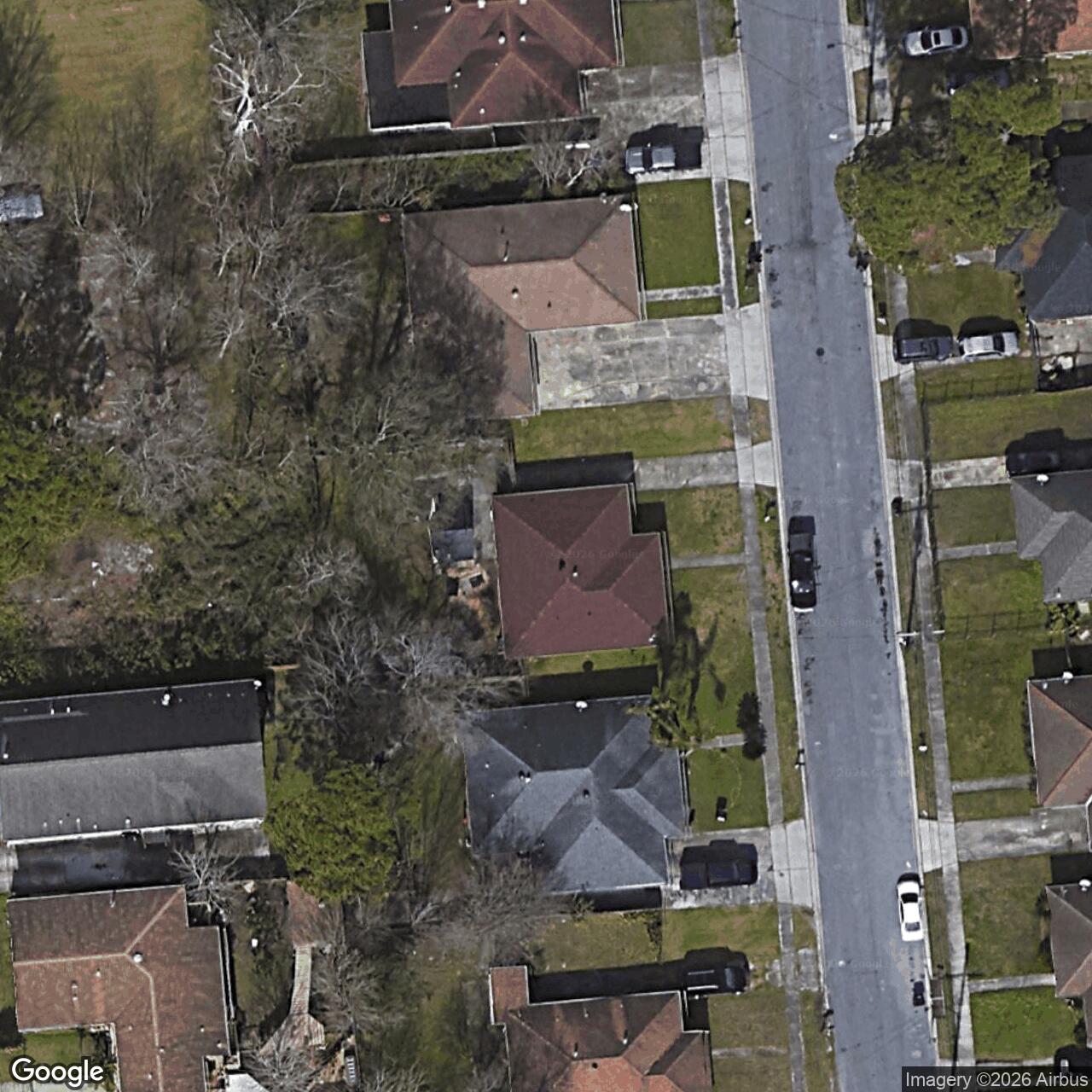 Satellite View for 4874 Redwood St, New Orleans, LA 70127