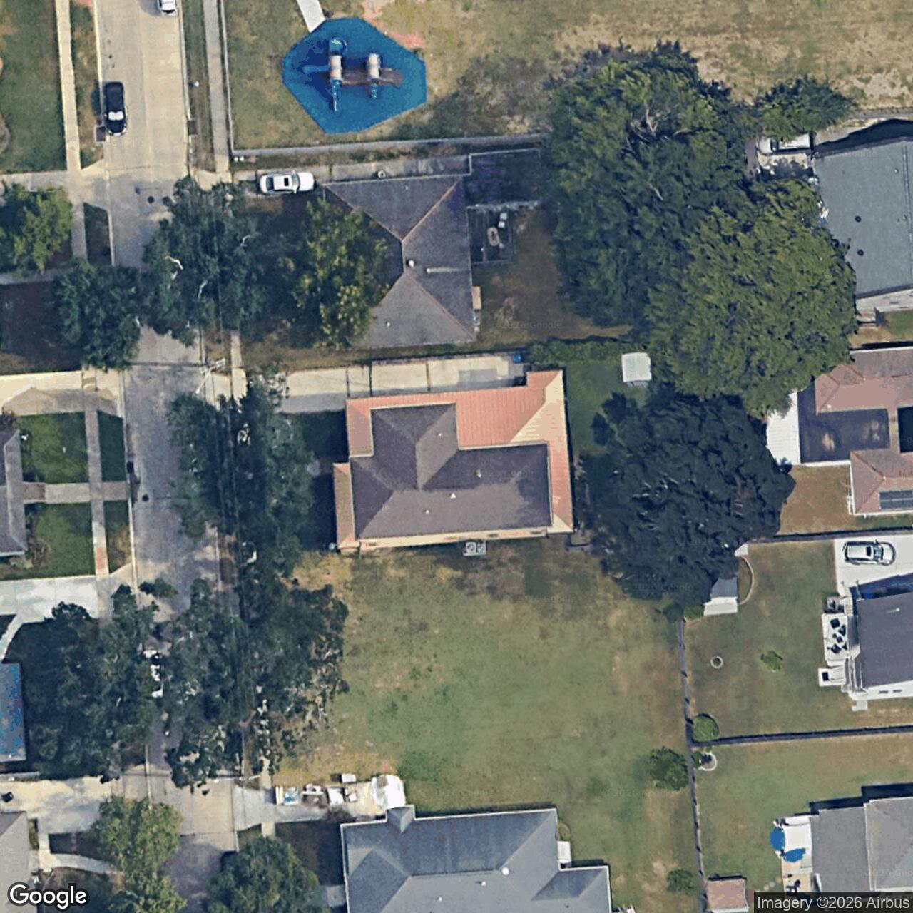 Satellite View for 6043 Chatham Dr, New Orleans, LA 70122