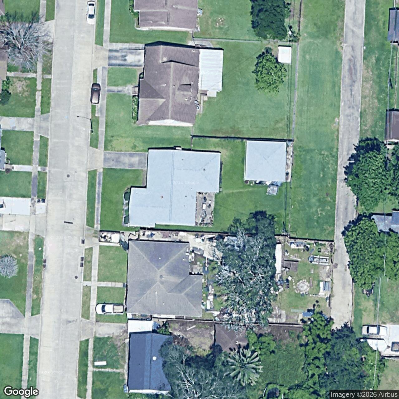 Satellite View for 3600 River Oaks Dr, New Orleans, LA 70131