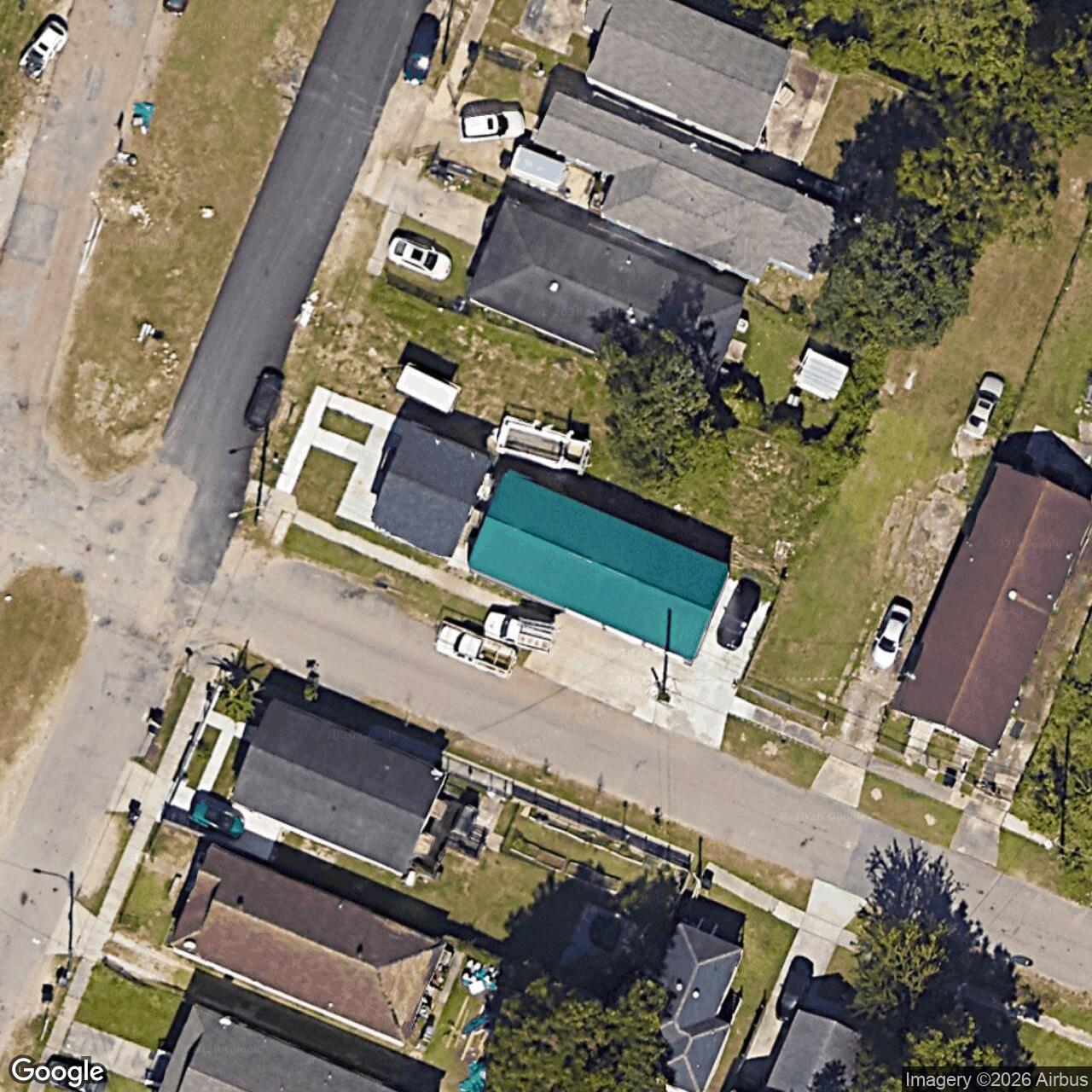 Satellite View for 1401 Benton St, New Orleans, LA